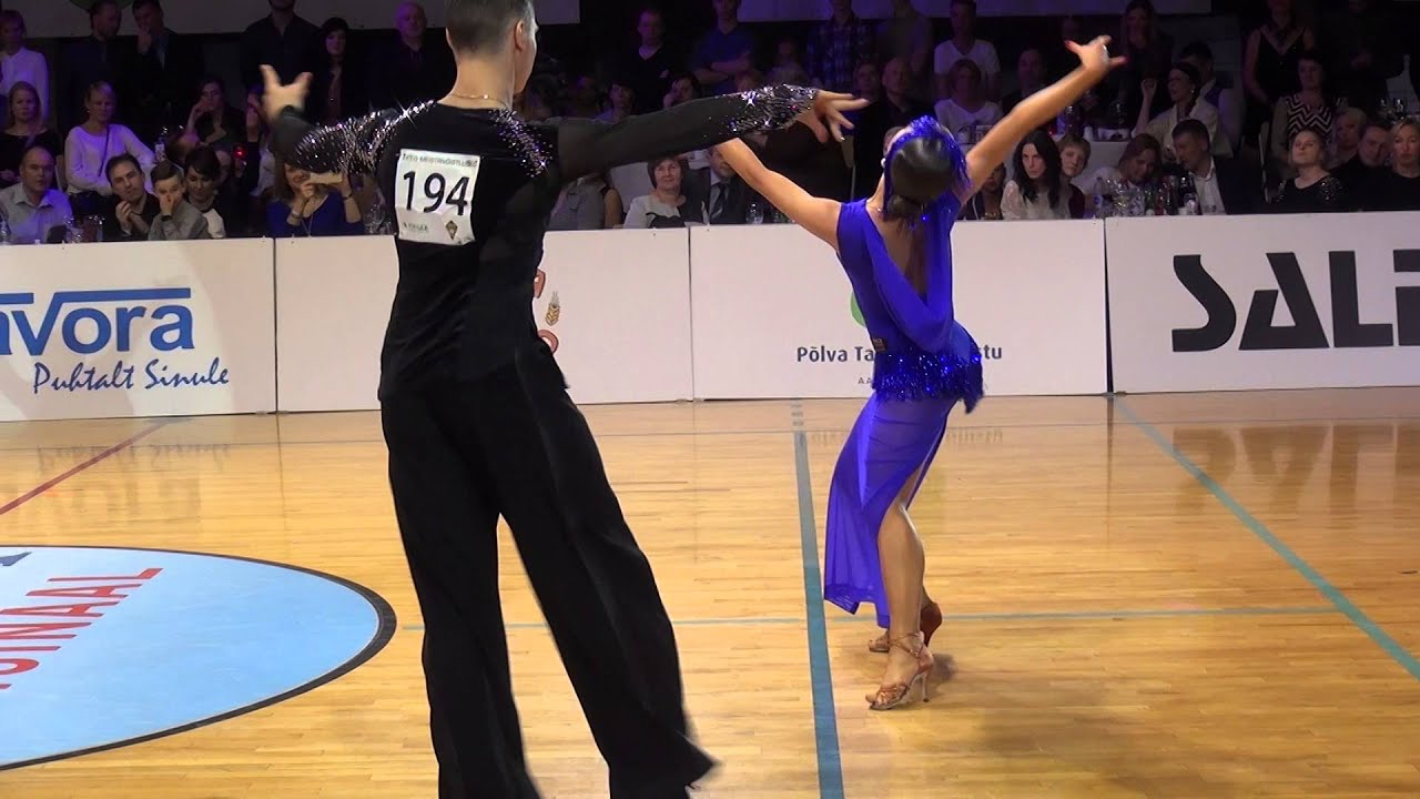 Konstantin Gorodilov - Dominika Bergmannova Estonian championship 2016 solo cha-cha-cha