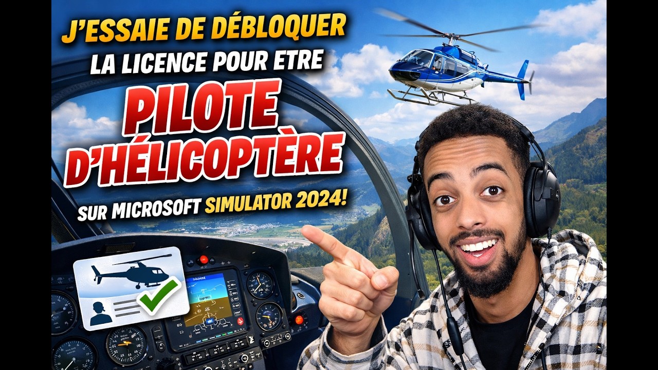 DÉBLOQUER LA LICENSE DE PILOTE D'HÉLICOPTERE DANS MSFS 2024 PART 1