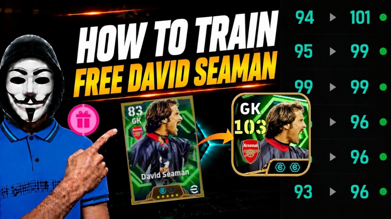🔥 БЕСПЛАТНЫЙ спин David Seaman: гайд по прокачке вратаря 103 😱 Лучший билд и настройки | eFootbal...