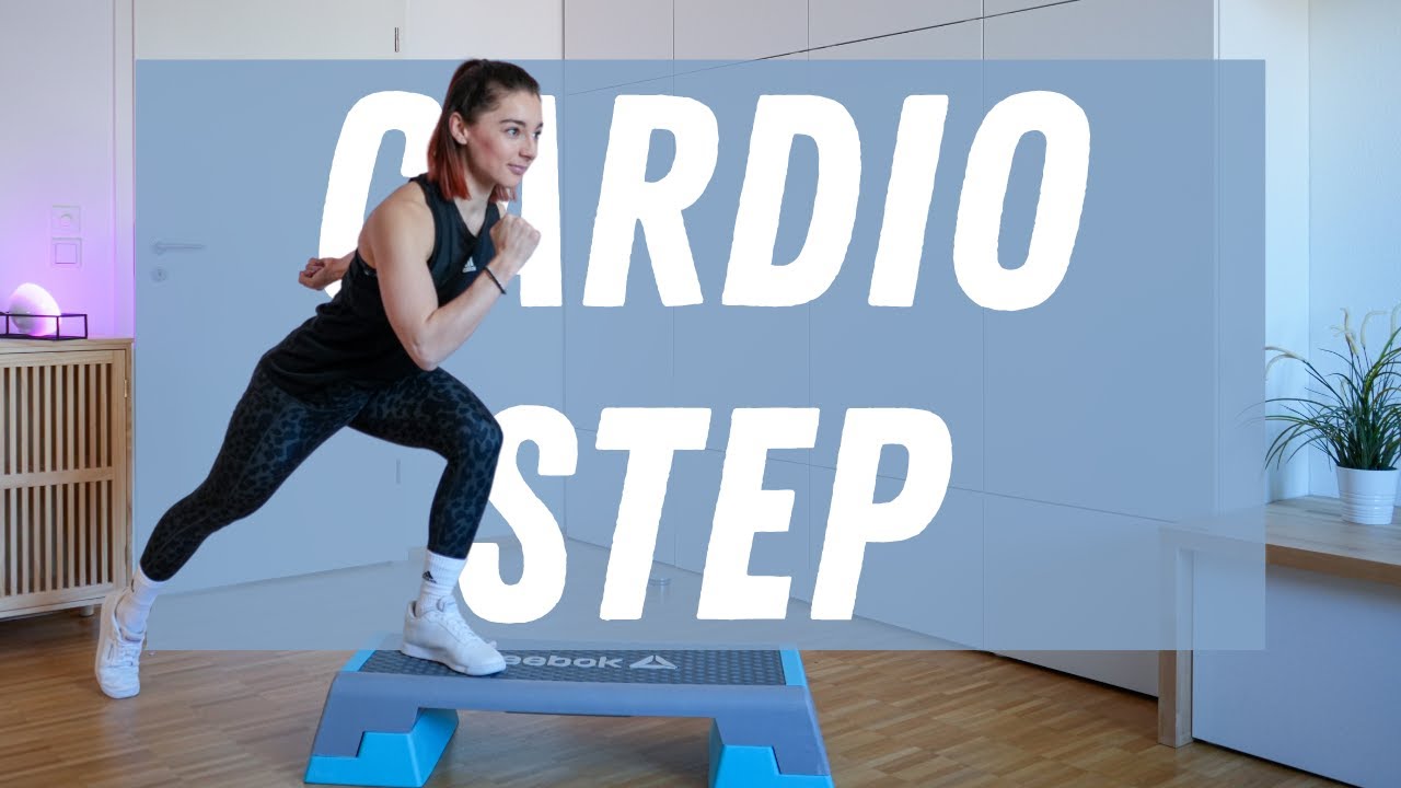 FATBURNER CARDIO STEP | einfache Kombination | mit über den Step gehen