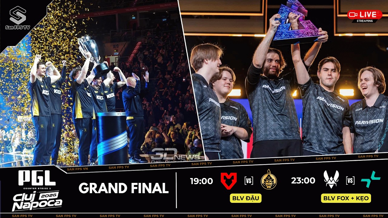🔴 PARIVISION vs. Vitality | Grand Final PGL Cluj-Napoca 2026 | Bình Luận CS2 Tiếng Việt