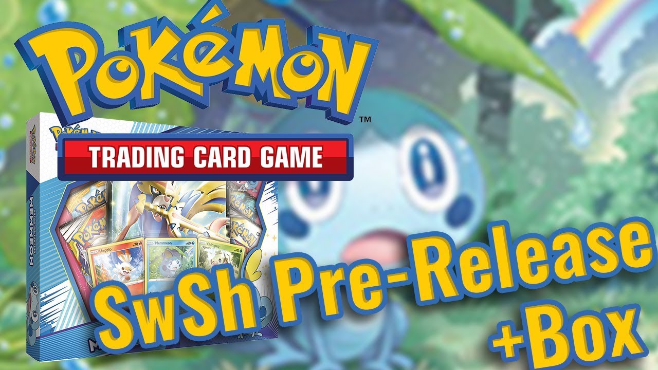Pok&eacute;mon Memmeon Box und Schwert/Schild Pre-Release