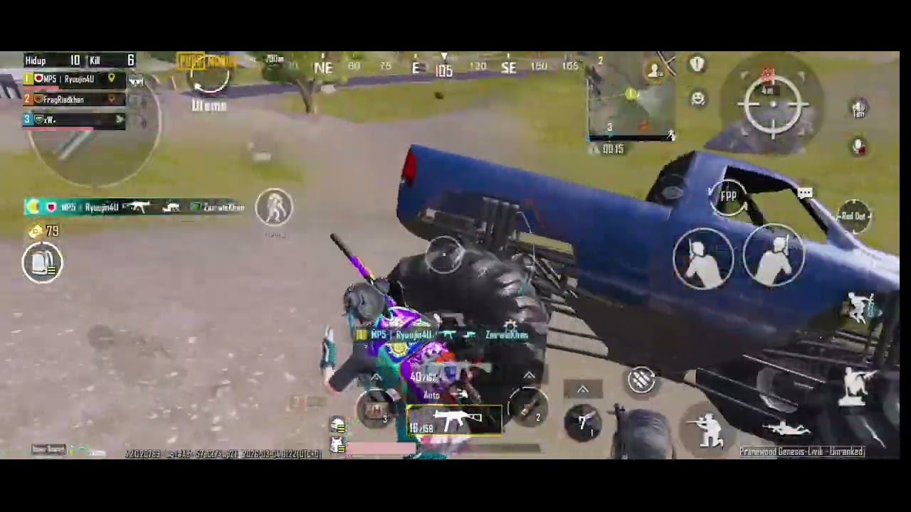 Gameplay PUBGM No gyroscope