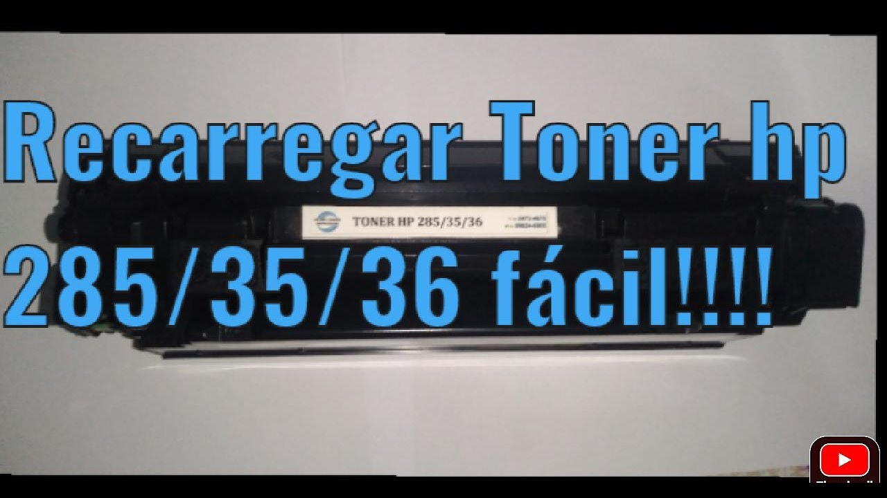 Como recarregar Toner HP CE285A/35/36 | 85A | P1102w | M1212 | M1132
