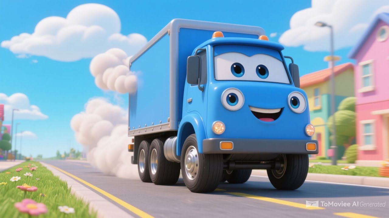 Vroom Vroom Trucks Song 🚚 | Fun Truck Nursery Rhyme for Kids | Vehicles Songs for Toddlers