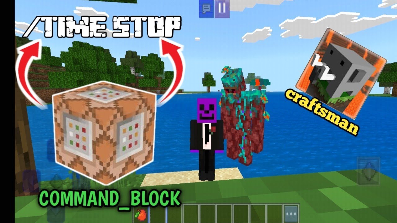 How to get the Command block and use Commands in Craftsman