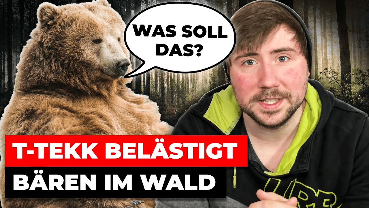 T-Tekk belästigt Bären im Wald