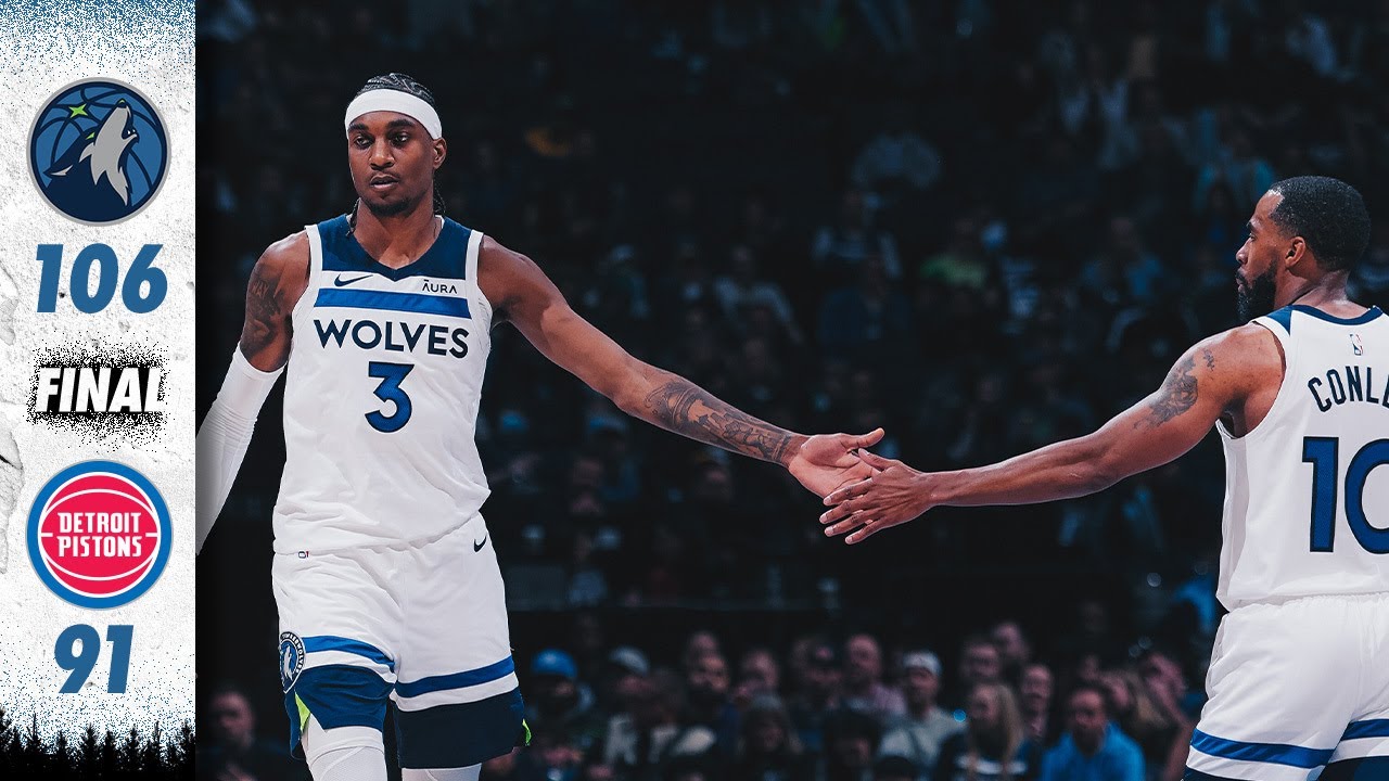 Minnesota Timberwolves Defeat Detroit Pistons, 106-91 | 03.27.24