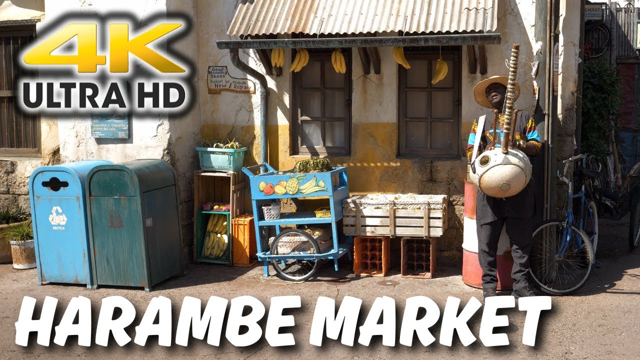 Morning Harambe Market Ambiance at Disney World Animal Kingdom