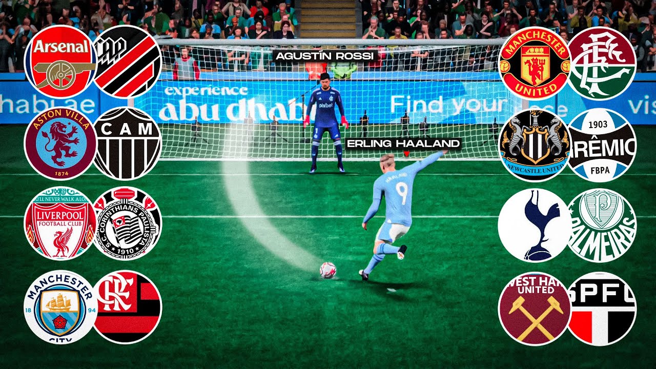 PÊNALTIS: Brasileirão vs Premier League ⚽