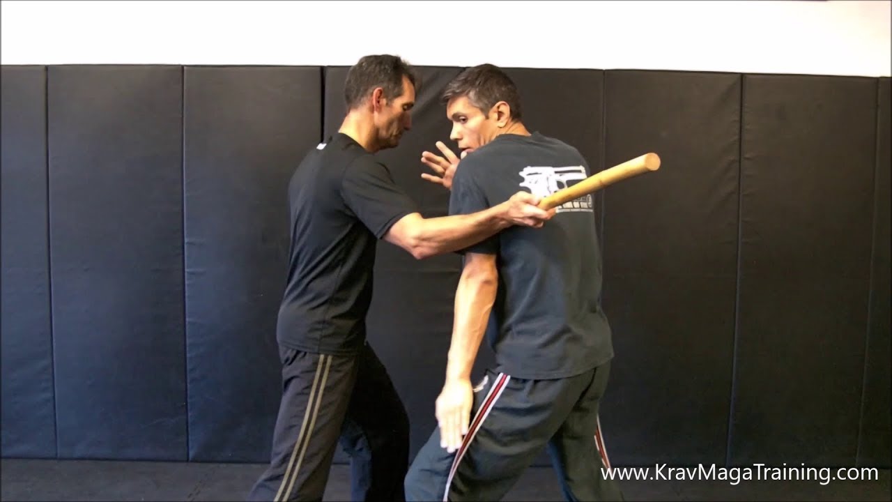 Krav Maga - Stick Defense against Baseball Bat or Horizontal Swing (3 Shoulder Position Details)