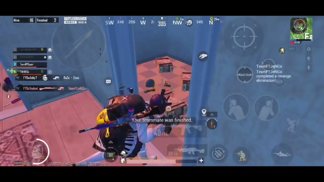 Wait for parfect time 1v2 team FYD 🥵 #shorts #ytshorts #bgmishorts #pubgmobileshorts