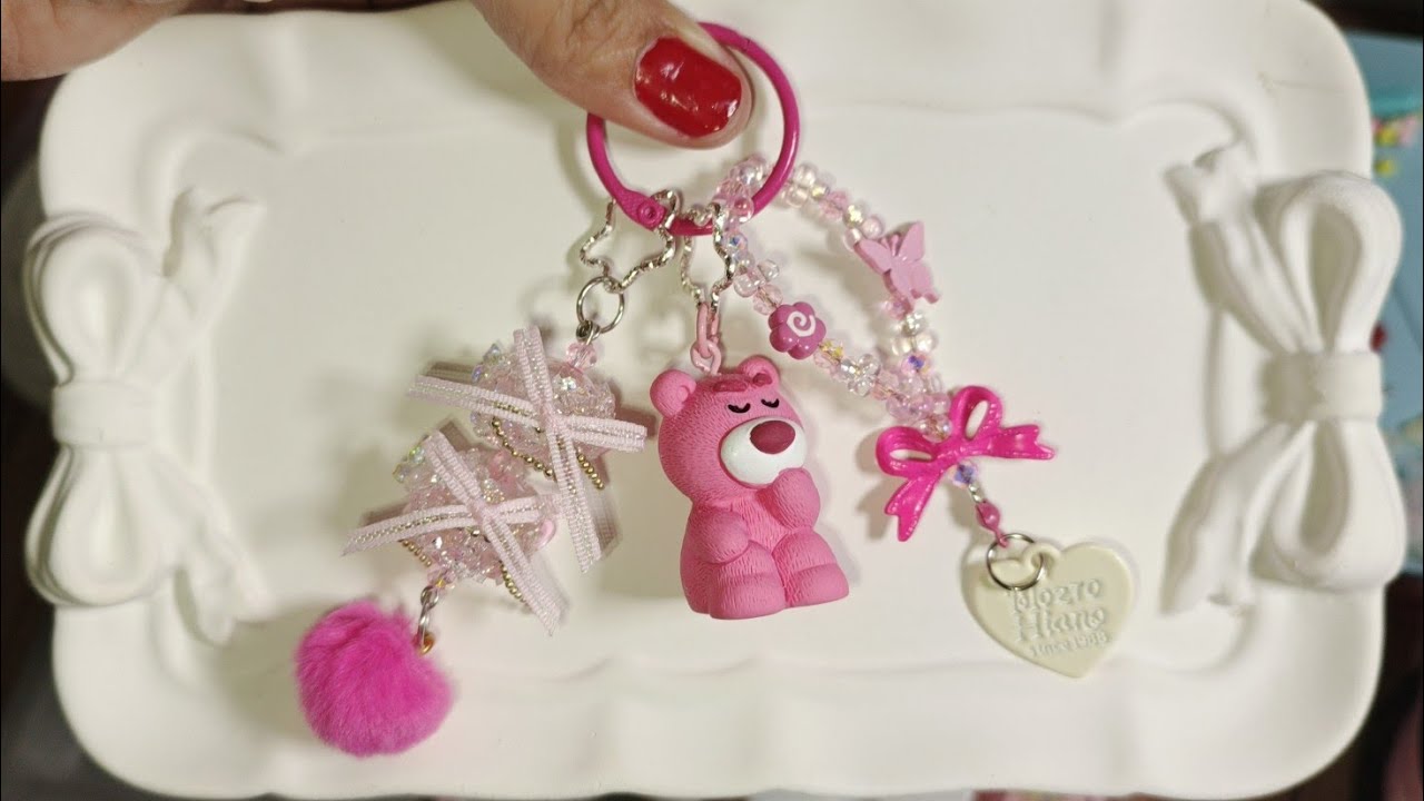 DIY Gantungan Tas Figur Lotso Full Pink || Bagcharm Phonecharm 