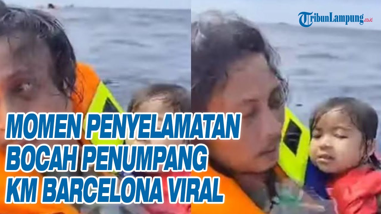 KM Barcelona Terbakar di Talise Sulawesi Utara, Momen Penyelamatan Bocah Penumpang Viral