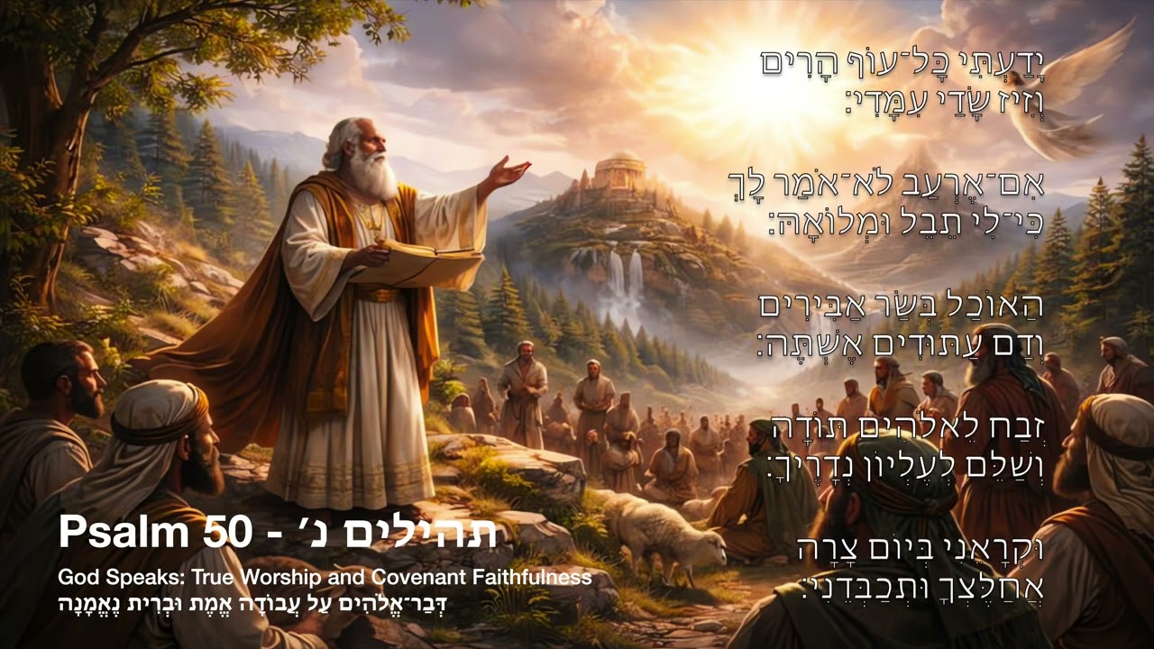 Psalm 50 - תהילים נ׳ — Hebrew Version | Psalms Music Project