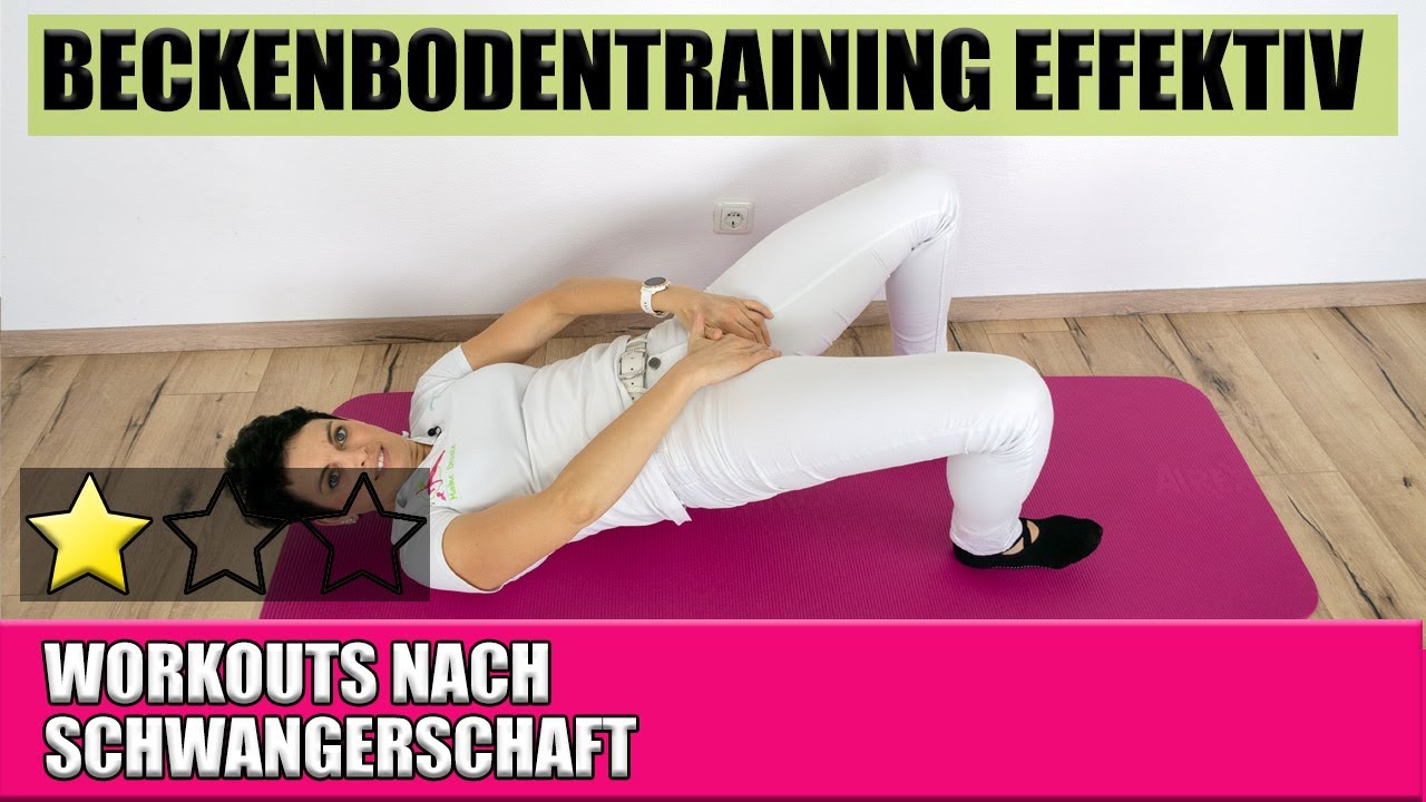 Effektives Beckenbodentraining | 6 min Rückbildungs Workout nach Geburt | Beckenbodengymnastik