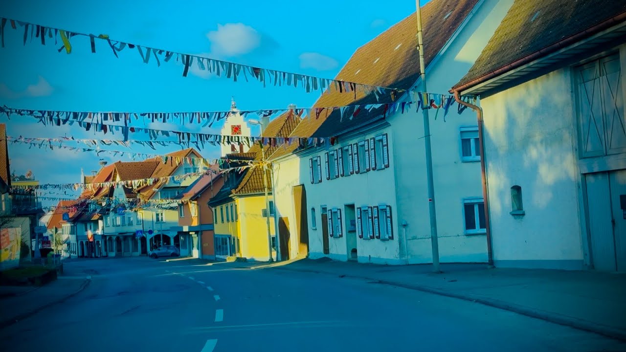 🇩🇪OSTRACH Baden W&uuml;rttemberg .Drive From ostrach to Horgenzell /3. March 2025