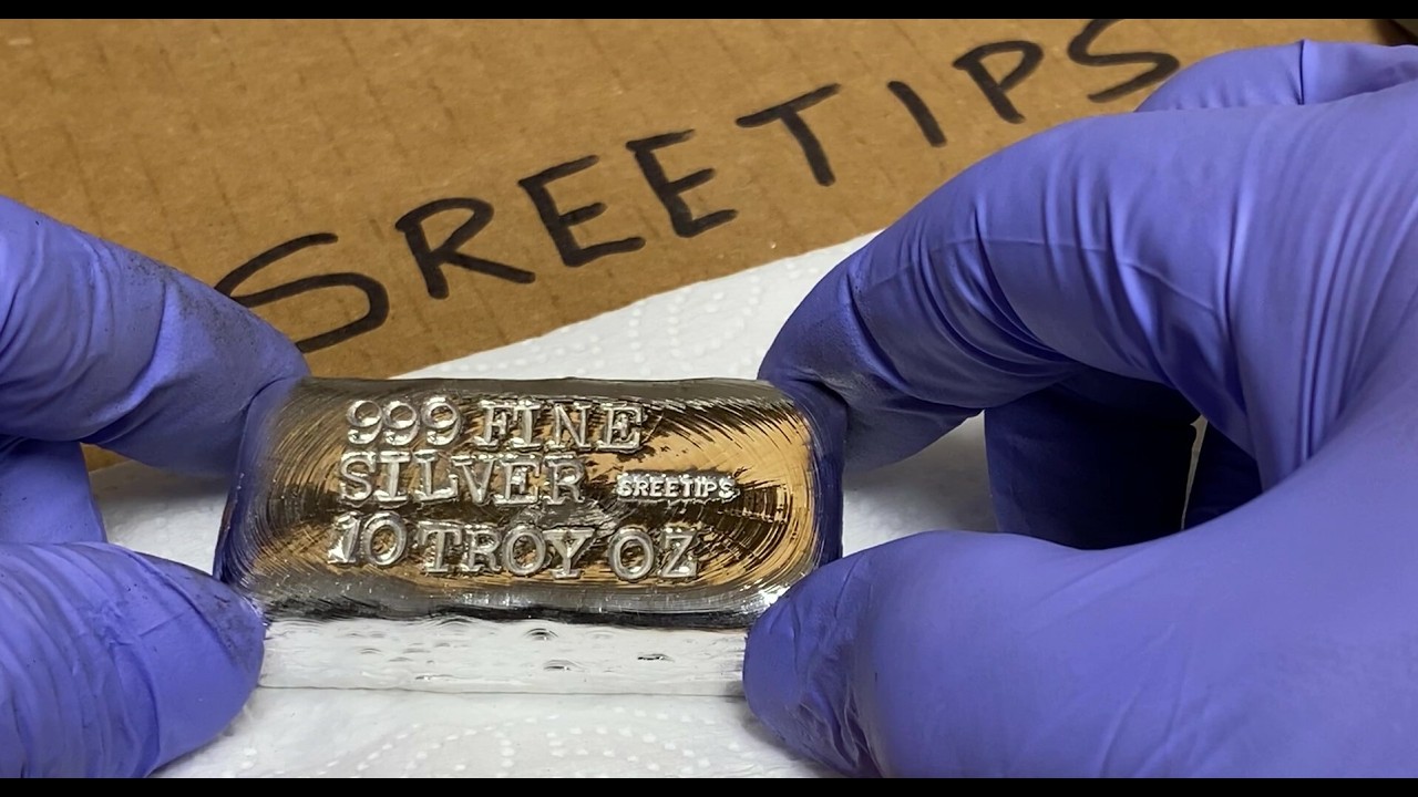 10 Troy Ounce Pure Silver Bar sreetips