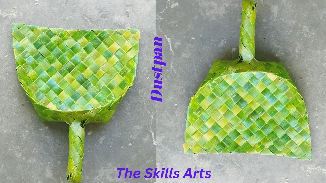 Coconut Leaf Dustpen / How To Make A Garbage Bin /Dustpan /कूड़ा दानी कैसे बनाएं? /#theskillsarts