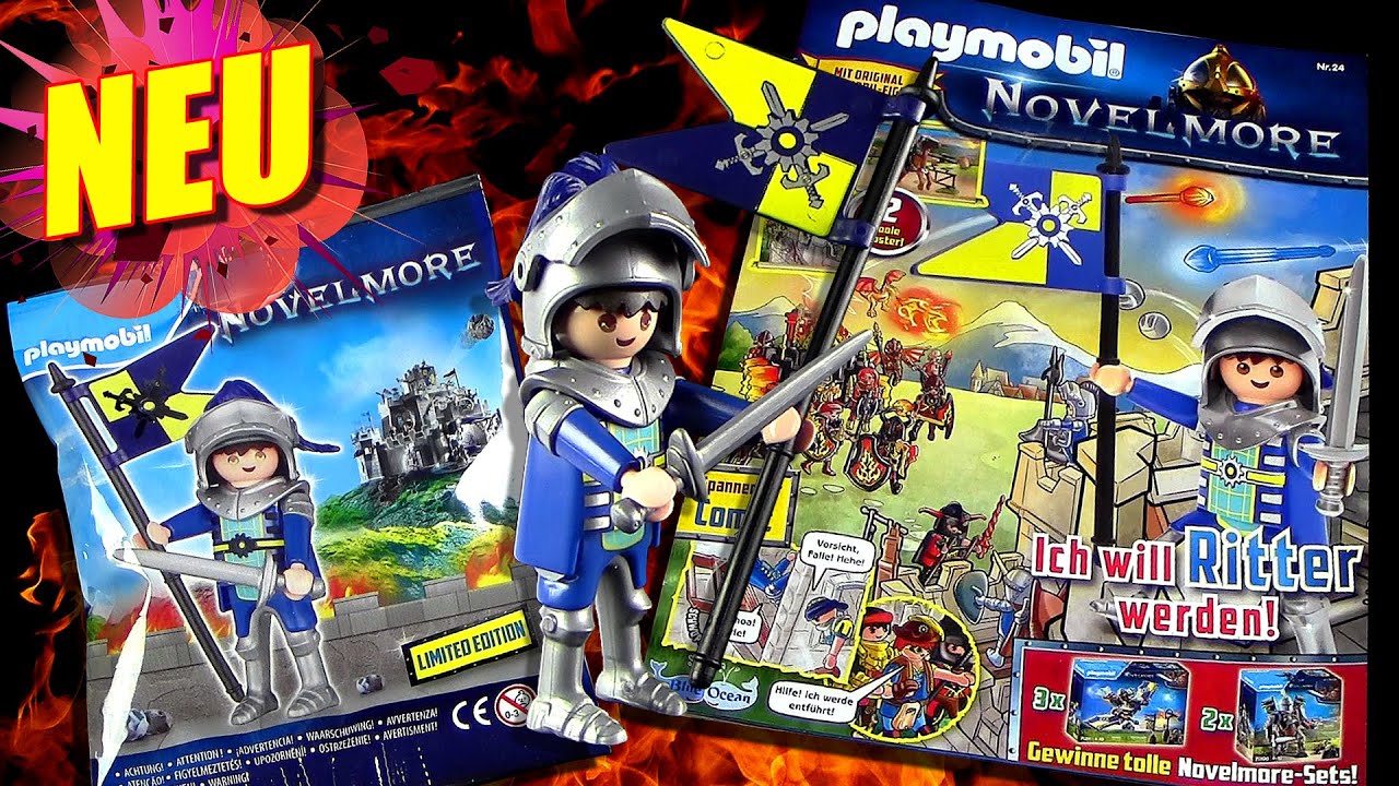 Playmobil ® Novelmore Magazin 24 mit Ritter Kristan - Spiele * Rätsel + Vorschau