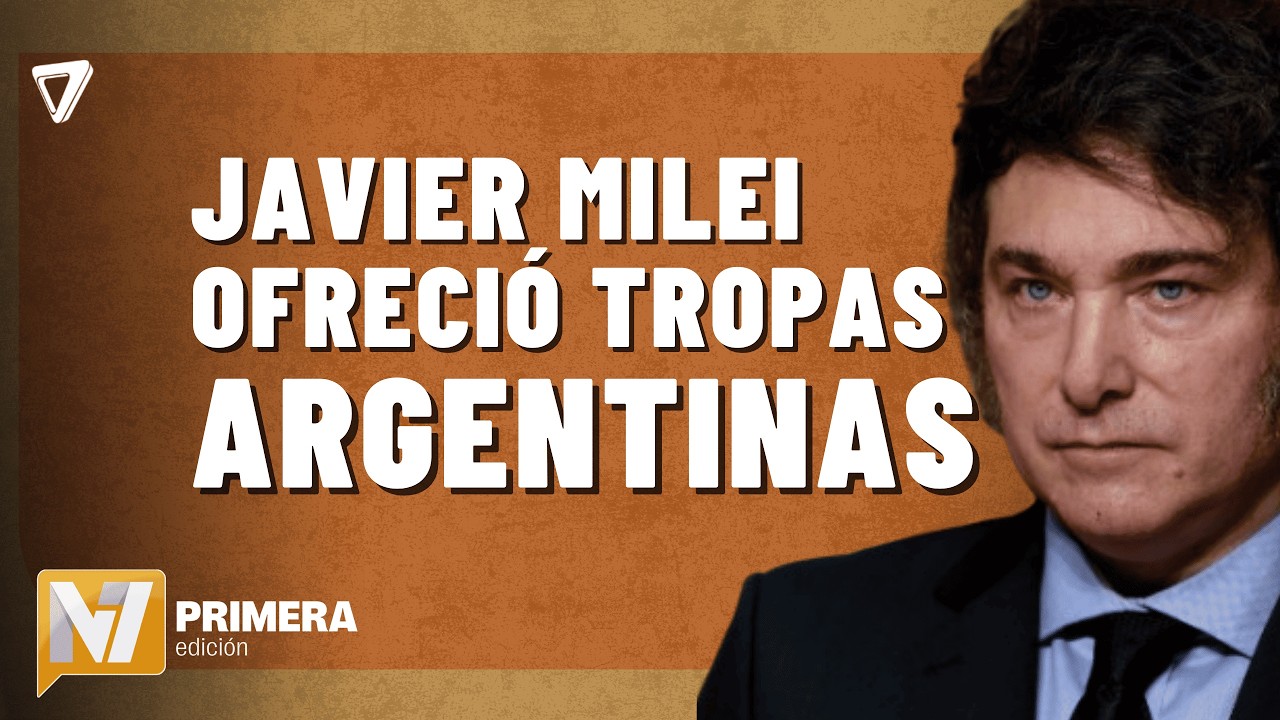 Javier Milei ofreció desplegar TROPAS argentinas en la Franja de Gaza