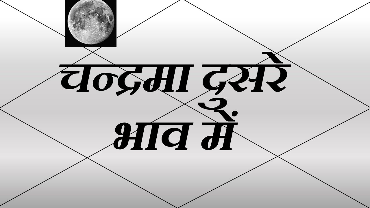 दूसरे भाव में चन्द्रमा (Moon in 2nd House) | Vedic Astrology | हिंदी (Hindi)