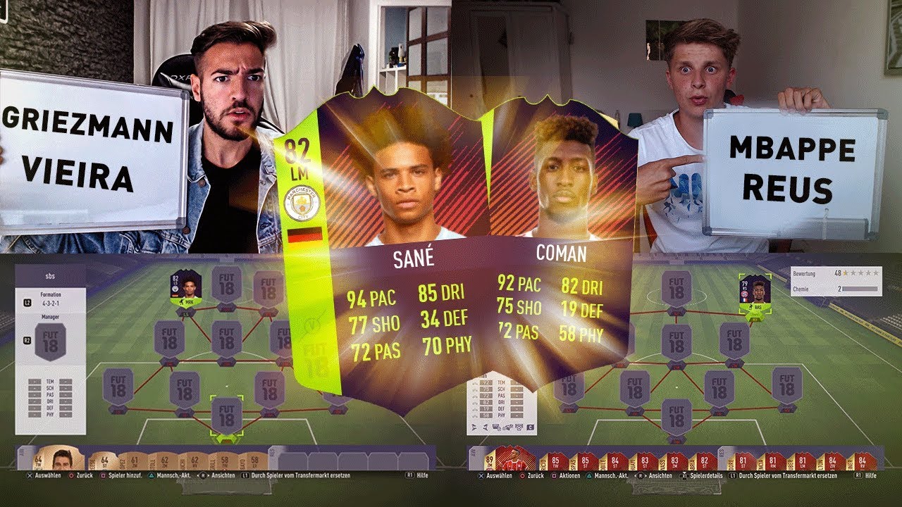 FIFA 18: DEUTSCHLAND vs FRANKREICH SQUAD BUILDER BATTLE 🤑😍Fifagaming vs Wakez😱