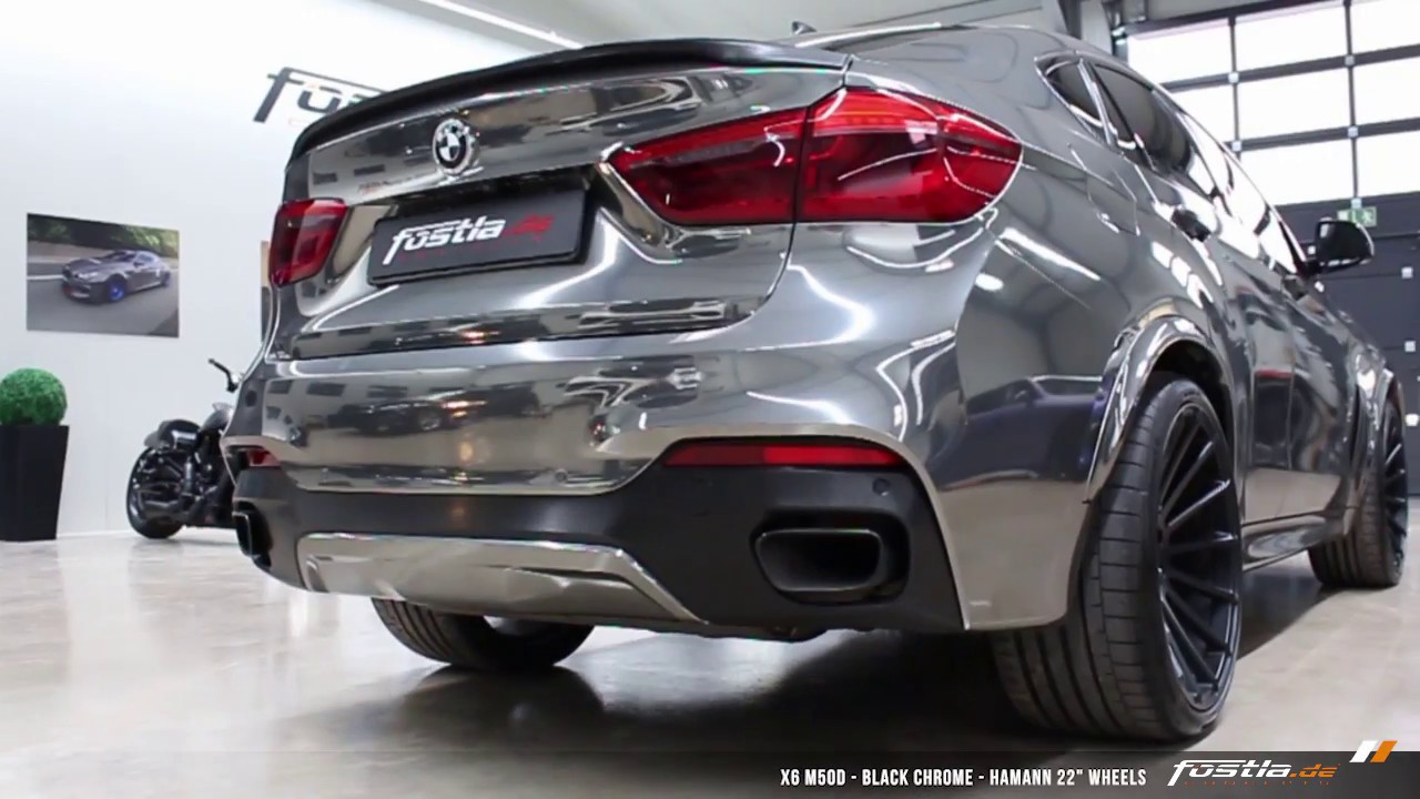 HAMANN by fostla.de - BMW X6 M50D in Black Chrome Wrapped & 22