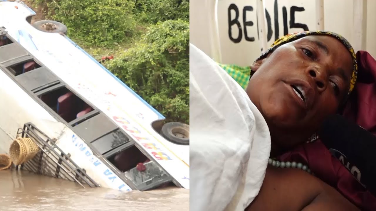 MAJERUHI WA AJALI YA GARI ILIYOTUMBUKIA DARAJANI NA KUUA MMOJA, WAONGEA “DEREVA ALISHINDWA KULIMUDU”