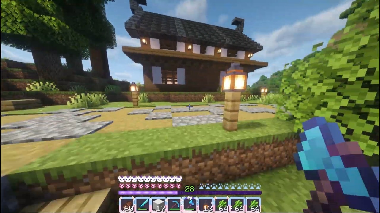 Build a japanese Store (No Commentary) Minecraft Hardcore Nr.11