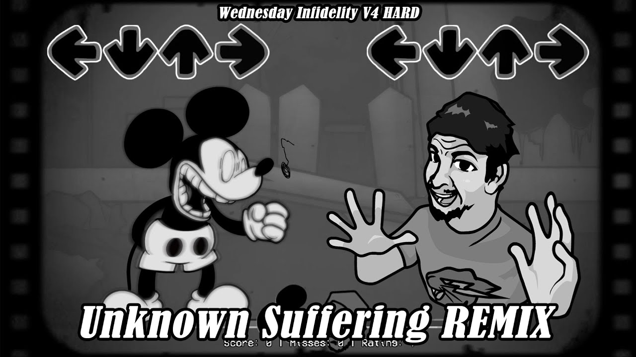 MrBeast Meme sings Unknown Suffering REMIX Song | FNF Wednesday Infidelity HARD Sad Mouse mod Cover