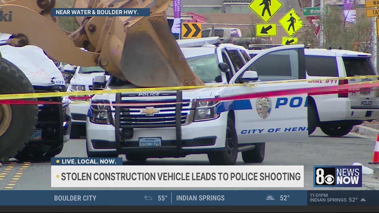 Suspect shot after attempting to run over officers in Henderson