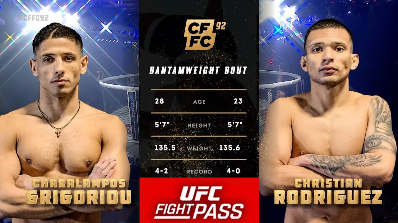 CFFC 92: Christian Rodriguez vs Charalampos Grigoriou | March 11, 2021