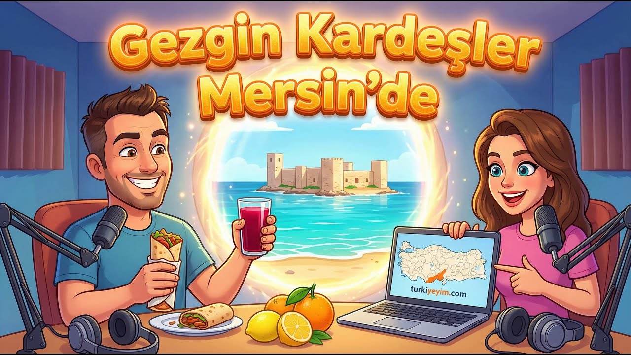 🎧 🍋 Mersin'yı Geziyoruz! Kızkulesi ve Tantuni | Eğlenceli Türkiye Turu 🇹🇷 (Podcast)