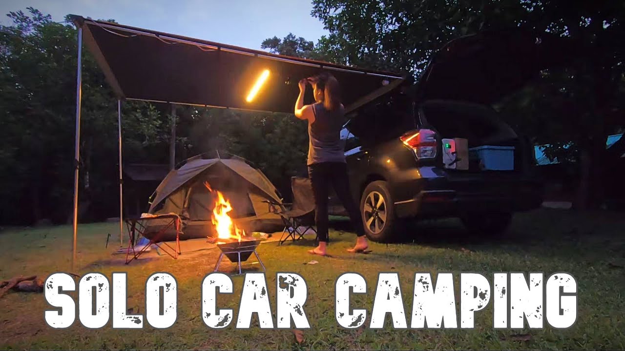 Female Solo Car Camping | Kem Sri Pilah | New Side Awning from MHZ EcoVenture