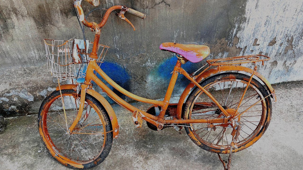 Restoration very rusty abandoned Japanese bicycles | Restore old broken bike