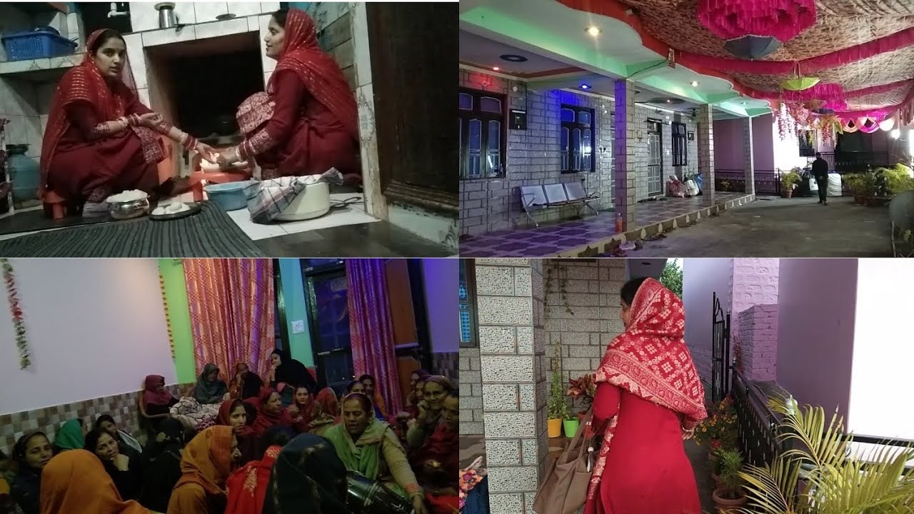 Himachali marriage आज घर दुल्हन की तरह सज गया 🏘️#twins #village #himachal