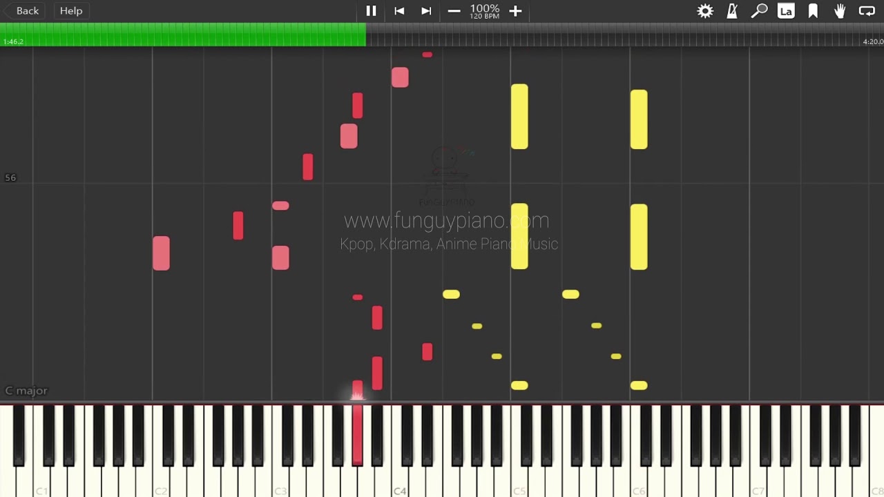 [Funguypiano Ver.] BTS「Blue & Grey」 Piano Tutorial