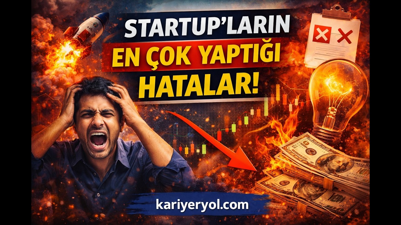 Startupların %90'ı Neden Batıyor? (En Sık Yapılan 5 Girişimci Hatası) ⚠️