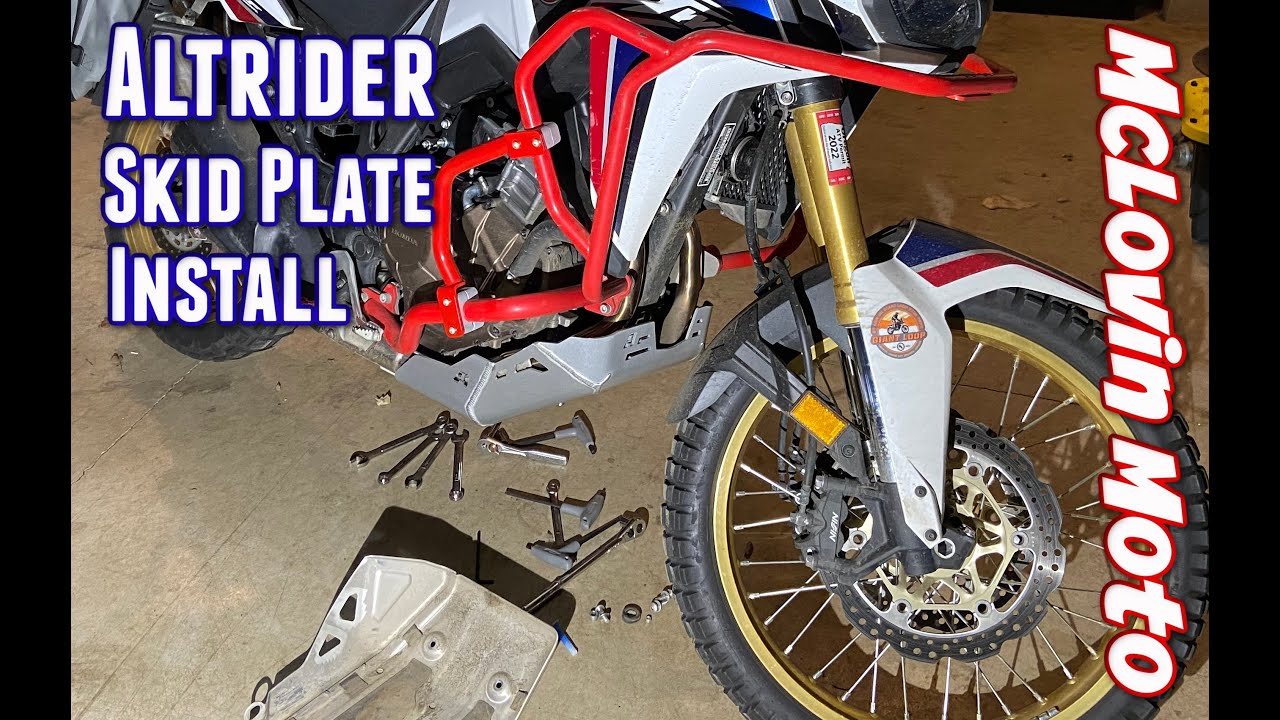 Honda Africa Twin - Altrider Skid Plate Install!