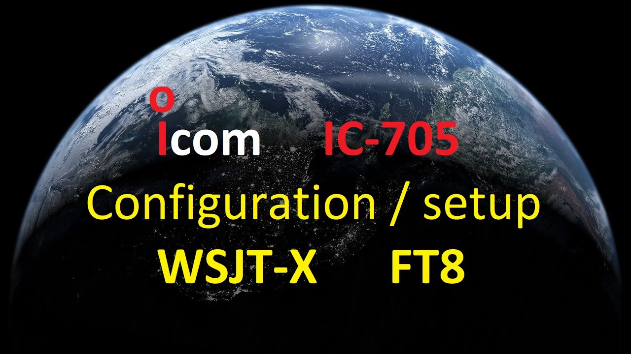 ICOM IC-705 config WSJT-X pour FT8 setup #ICOM #radioamateur #hamradio #F8DSN