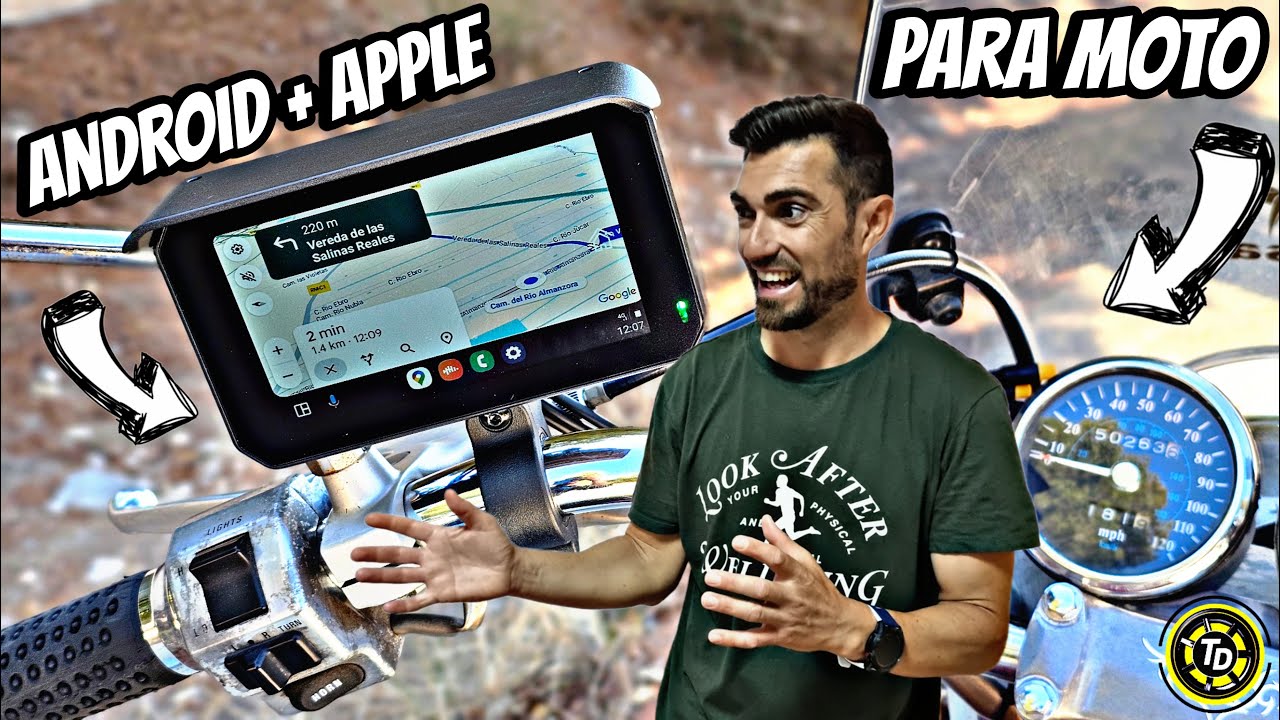 Esta es la pantalla PORTATIL ideal para tu MOTO/ KAWASAKI VULCAN/ CarABC/ TOP DRIVERS