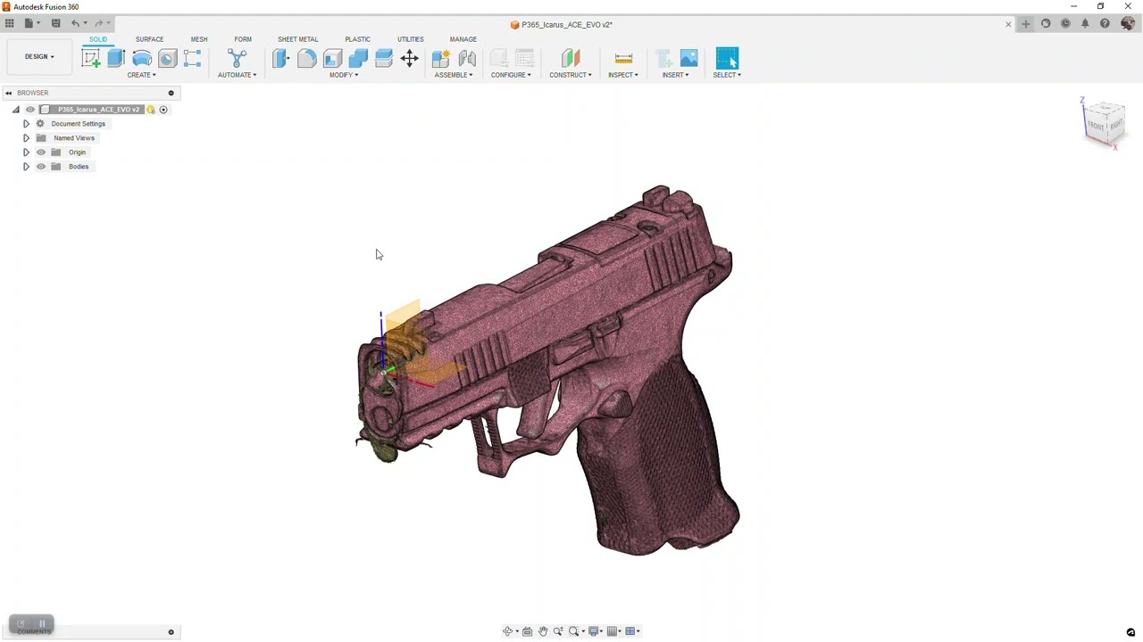 Holster Design 101-2 Scan Explaination and Move to Origin