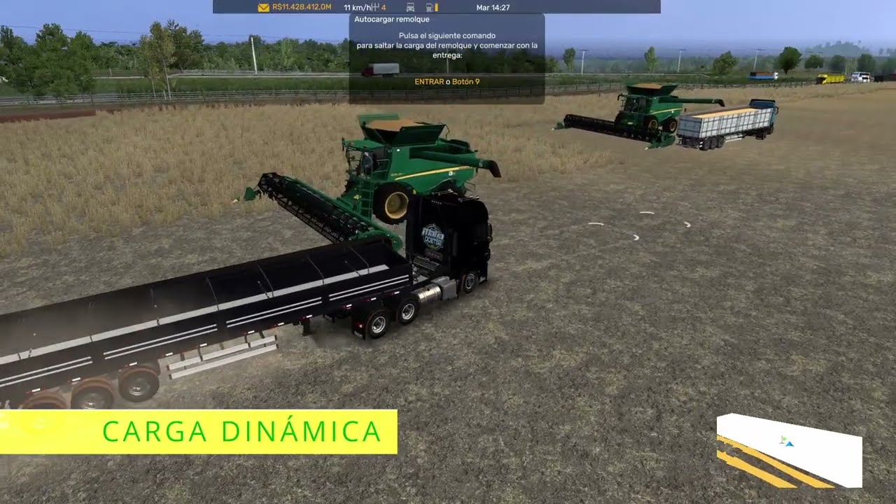 CARGA DINÁMICA 40 TONELADAS DE SOJA, MAPA RBR