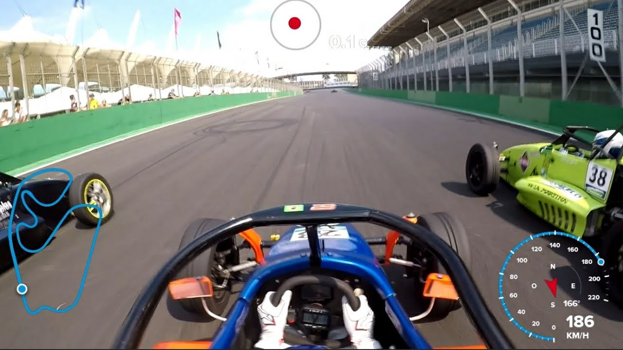 Volta Completa Onboard no Fórmula 1600 em Interlagos ! Largada e ínicio da corrida