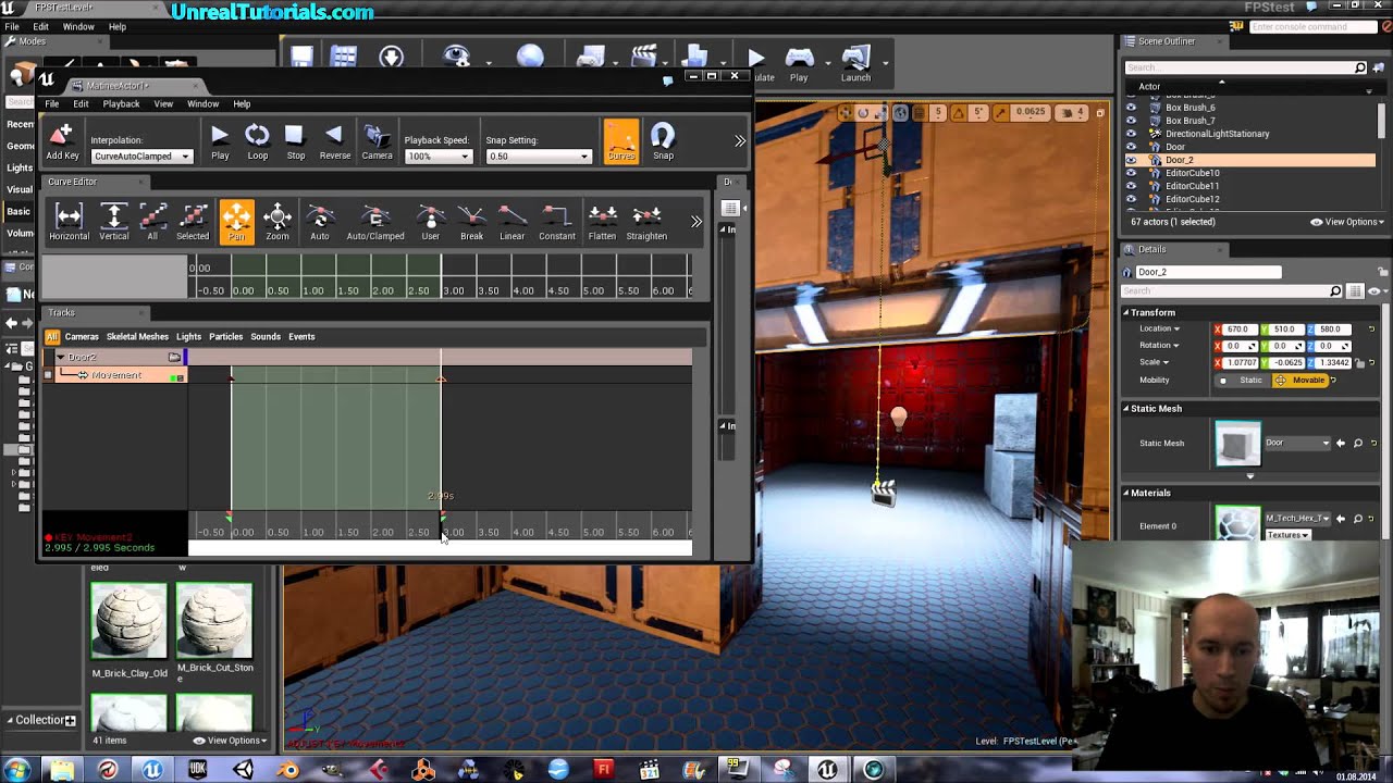 Unreal Engine 4 Tutorial - Open Close Door with Triggers and Matinee