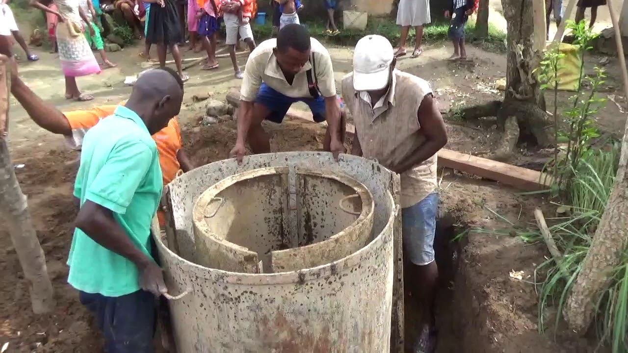 Construction d'un puit