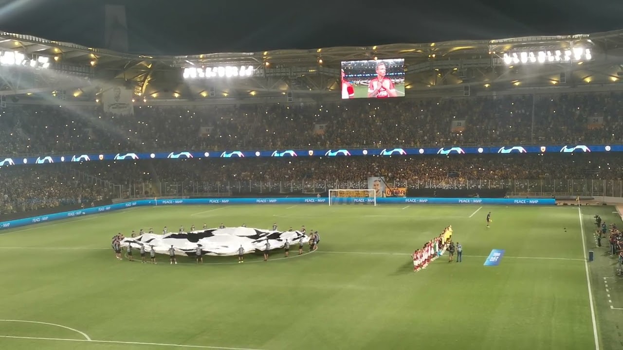AEK-ANTWERP 1-2 - ΕΙΣΟΔΟΣ ΟΜΑΔΩΝ - ΥΜΝΟΣ CHL - PLAY OFF CHL SEASON 2023/2024 - OPAP ARENA 30/08/2023