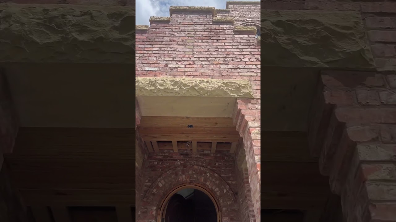 Old world brick house&mdash;but new construction! True structural masonry by Building Culture.