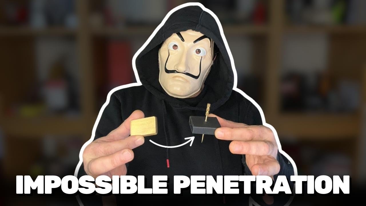 CRAZY ! IMPOSSIBLE PENETRATION  🪄 MAGIC TRICK EXPLAINED #foryou #magic #tricks #memes